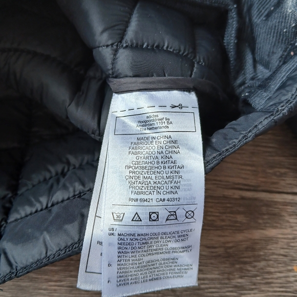 Reebok Kids Black Quilted Jacket - Picture 8 of 10